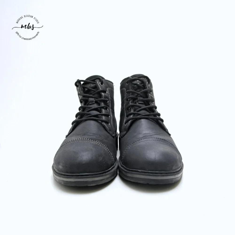 Joe’s Jeans Pop n Cap High Top Boots in Black‎ Men Size 9.5